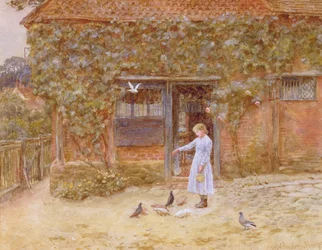 Un cottage a Shere, c.1875